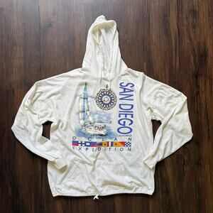 Stanley Michaels San Diego Sailing Graphic Hoodie Men’s M Nautical